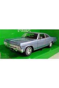 WELLY Metal 1965 Chevrolet Impala Ss 396 Mavi Model Araba 1:24 Lisanslı