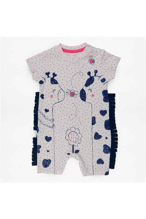 Tongs Baby Gıraffes Kısa Tulum