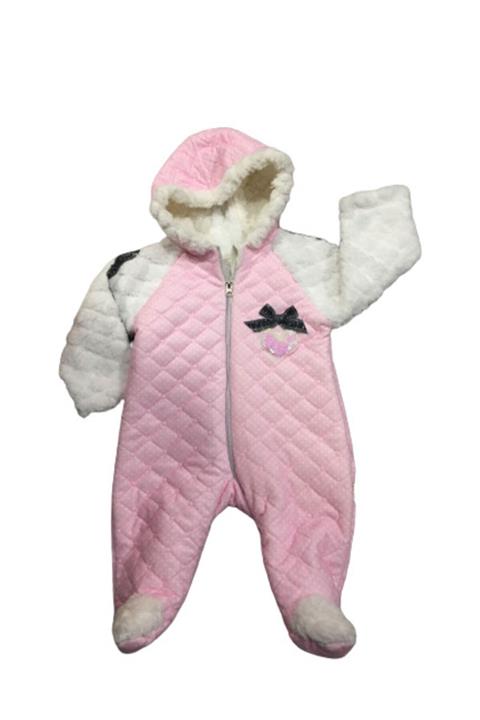 Bebemo Önü Kalp Detaylı Kız Çocuk Astronot Tulum