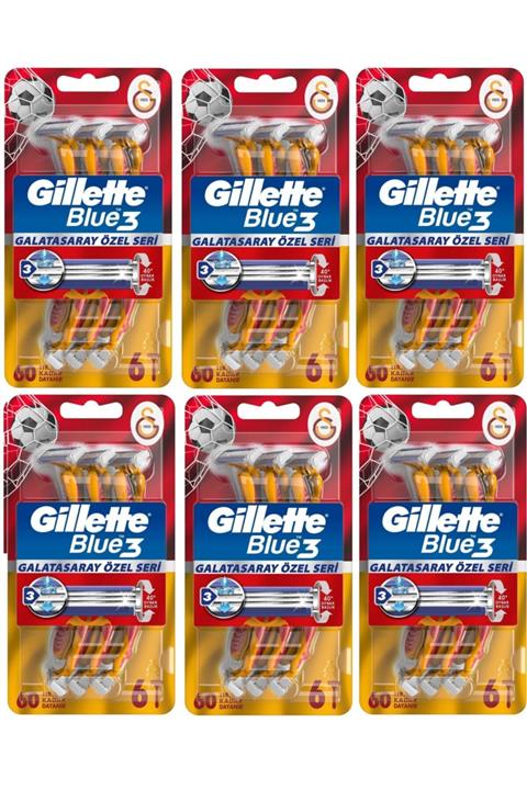 Gillette Blue3 6lı Galatasaray Taraftar Paketi X 6 Adet