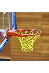 ÖZBEK Basketbol Filesi 4mm Polys. Sarı - 2 Adet (basketbol Pota Ağı)