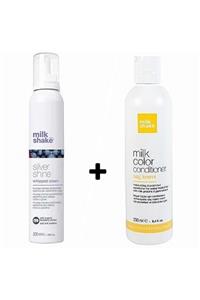 Milkshake Silver Shine Renk Koruyucu Saç Köpüğü 200 Ml + Milk Color Conditioner 250 Ml