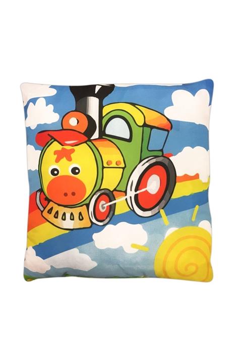 Ay Baby Aybaby Tren Desenli Bebek Yastığı 30x30 Cm