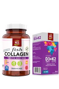 NCS Collagen Balık Kollajen Tip 1-3 Cla Biotin 90 Tablet+vitamin D3-k2