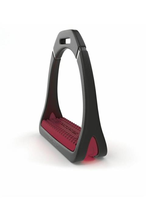 Asi At Siyah Bordo Premium Profil Plastik Üzengi