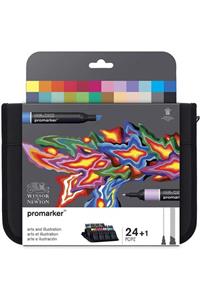 Winsor Newton Winsor & Newton Promarker 24 lü Çanta Seti Student Designer