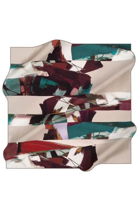 Aker 8410701-331 Ipek Krep Saten Eşarp 90x90 Cm %100 Ipek Eşarp