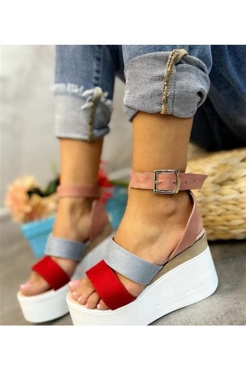 Bloom Yüksek Taban Fashion Siyah Kadın Sandalet