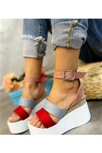 Bloom Yüksek Taban Fashion Siyah Kadın Sandalet