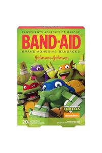 Johnson & Johnson Band Aid Turtles Yara Bandı 20 Adet Karışık Ölçü