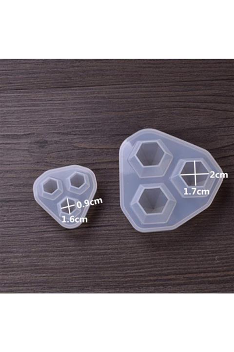 yörük home Epoksi Silikon Piramit Elmas Kalip 2li Set