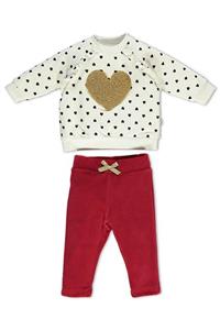 Bebetto Kadıfe Pantolon 2lı Takım Kız Bebek Cocuk (dance Love) (k2785)