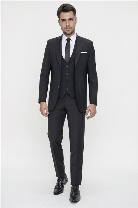 Efor Tk 818 Slim Fit Siyah Spor Takım Elbise