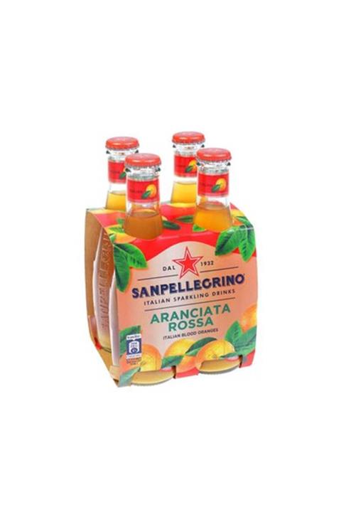 San Pellegrino Maden Suyu Kan Portakal Aromalı 200 ml 4'lü