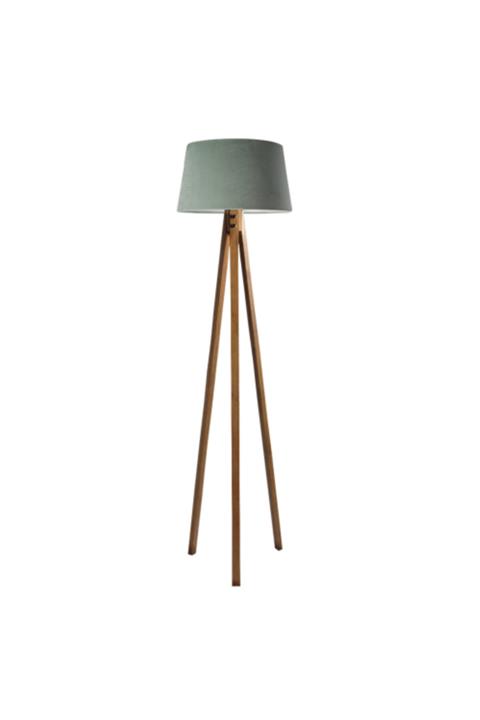 Ağaç Ustası Düz 3 Ayak Tripod Lambader Abajur Avize Aydınlatma Ahşap Naturel Ağaç Dekor Lamba Aplik Masif Doğal