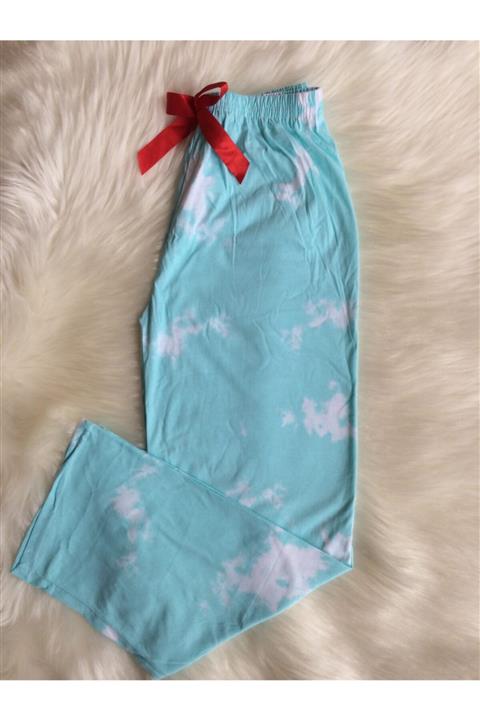 RİNDA Pamuklu Mavi Gökyüzü Tek Alt Pijama