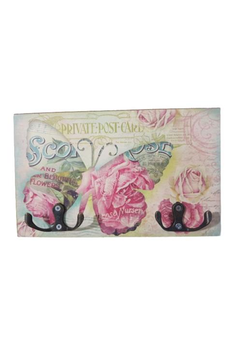 ToMorza Mutfak Ahşap Dekoratif 2li Havlu Askılıgı