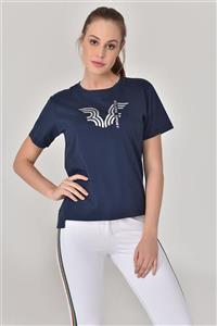 bilcee Lacivert Kadın T-Shirt GS-8623