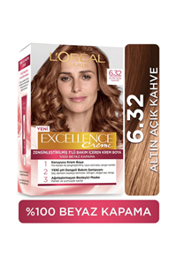 L'Oreal Paris Excellence Creme Saç Boyası 6.32 Altın Açık Kahve