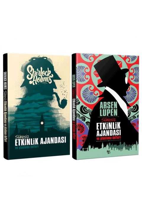 Halk Kitabevi Sherlock Holmes Ve Arsen Lupen Süresiz Etkinlik Ve Planlama Defteri 2 Defter Bir Arada