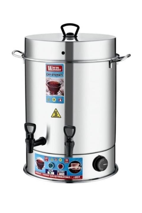 WARM WASSER 60 Bardak Çelik Çay Otomatı & Çay Makinesi - Semaver