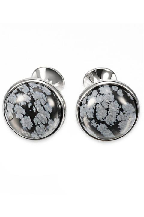 Omark Cotton Marble Moon Kol Düğmesi