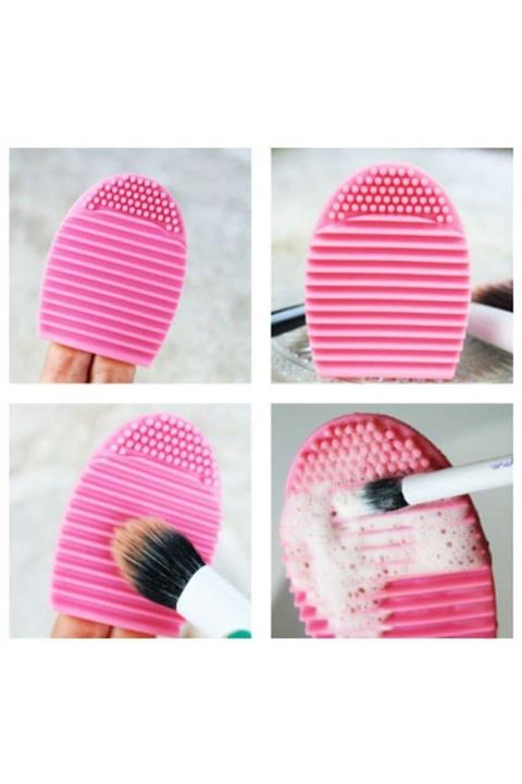 pazariz Silikon Fırça Temizleyici Ped Makyaj Fırçası