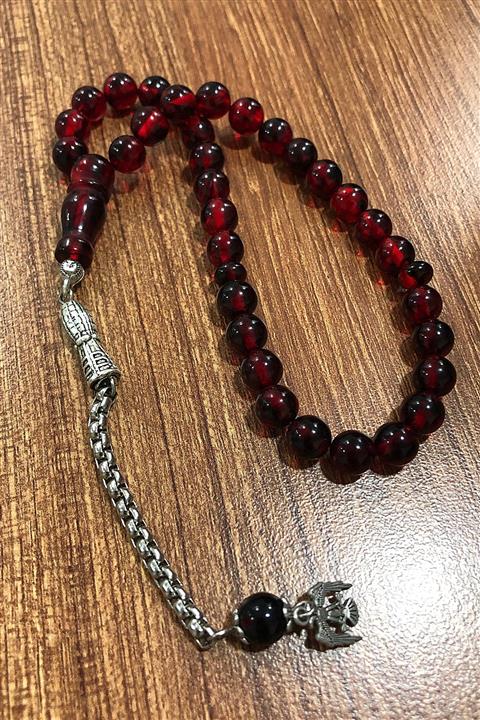 Sümer Telkari Kokulu Fosilli Kehribar Tesbih 273