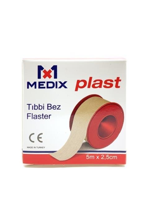 MEDİX Plast Tıbbi Bez Flaster 5m X 2,5cm