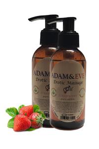 ADAMEVE Strawberry Massage Oil Çilek Aromalı Vücut Masaj Yağı 2 Adet