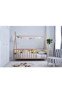 SOFT BABY TEKSTİL Stella Grey-yellow Katkat Montessori Uyku Seti