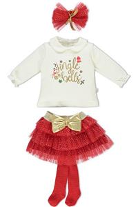 Bebetto Tutu Etek 4lu Kız Bebek Cocuk Takım Yenı Yıl (chrıstmas Party) (k3250)