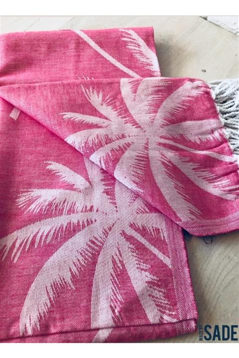 made by sade Peştemal Palmiye Pembe