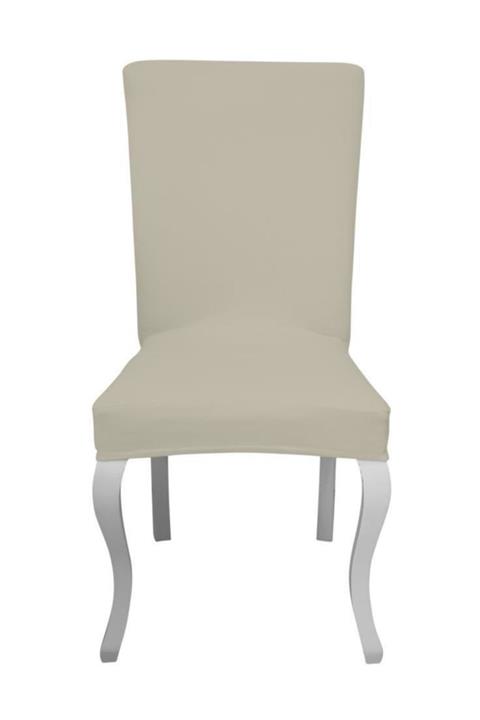 KILIFSAN Fransız Pamuklu Avangarde Krem Sandalye Kılıfı
