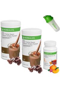 Herbalife Shake Çikolata 2 Çay Şeftali Shaker