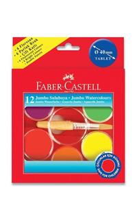 Faber Castell Jumbo Sulu Boya 2 Katlı 12 Renk