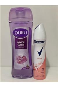 Duru Orkide Özleri Duş Jeli 450ml Rexona Musk Deodorant