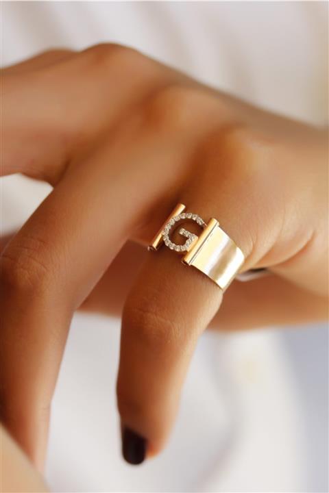 Başbuğ Mücevher Pırlantalı G Harf Yüzük