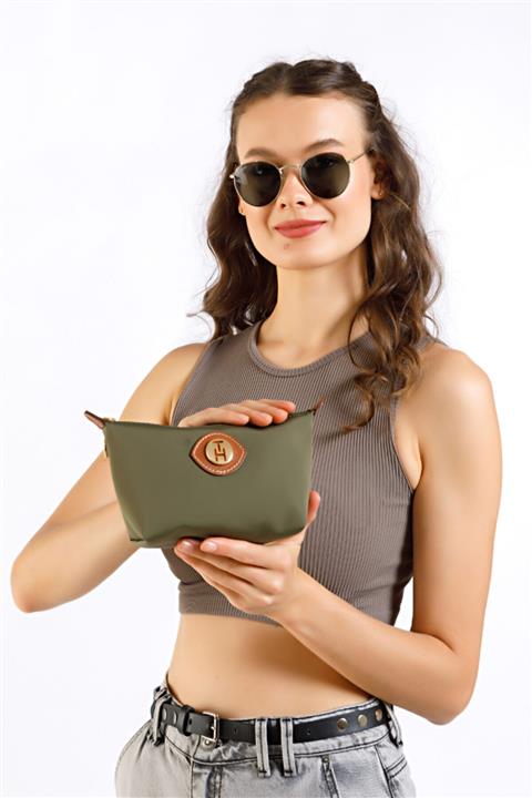 TH Bags Unisex Koyu Yeşil Makyaj Çantası 0Thcw2020285