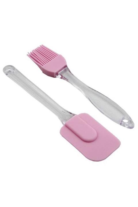 BAYSA Silikon Saplı Yumurta Fırçası Ve Spatula Ikili Set