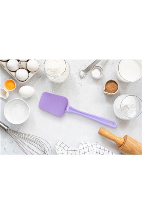 EMBazaar Büyük Boy Silikon Spatula Lila 28.5 cm