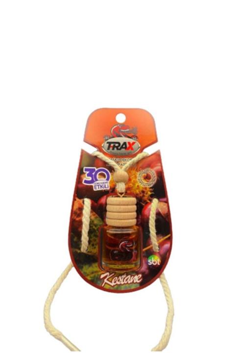 TRAX Ayna Asmalı Oto Parfümü Kestane Kokulu Ve Ferah 8ml Kestane Kokulu Araba Parfümü