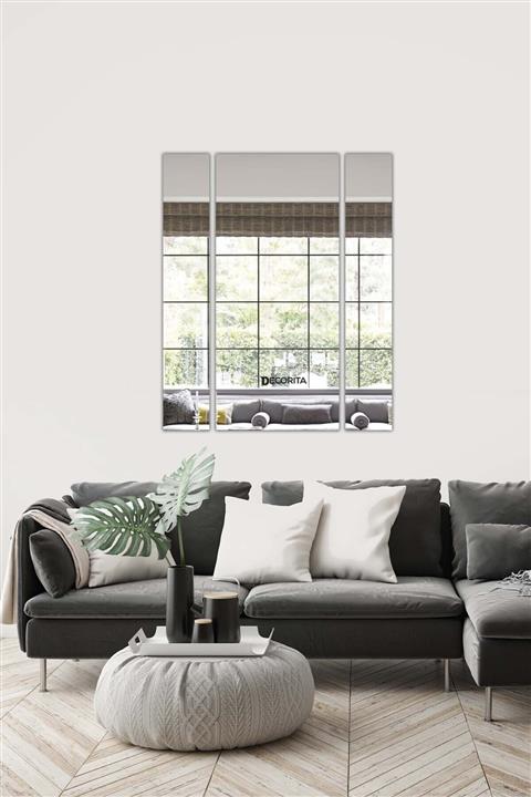 Decorita Ayna - 3'lü Takım Dikdörtgen Ayna