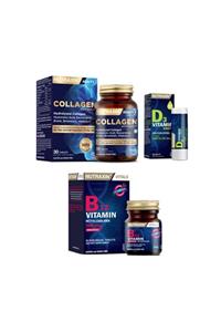 Nutraxin Kolajen Takviyesi 1050 Mg 30 Tablet +d3 Vitamini Damla 10 Ml + B12 Vitamini 1000 Mcg 60 Dilaltı T.