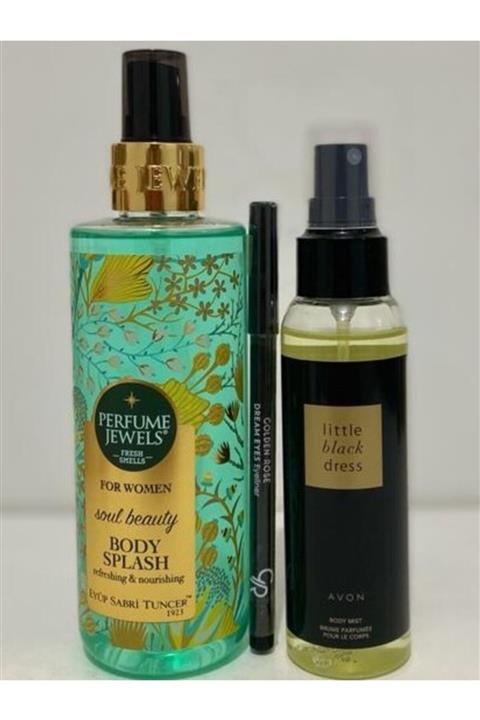 Eyüp Sabri Tuncer Soul Beauty Vücut Spreyi+avon Littleblackdress Alana Golden Rose Gözkalemi Hediye