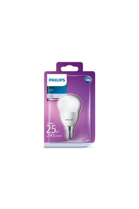Philips Phılıps 3,5w =25w Mini Dekoratif Buzlu Led Ampul / E14(İNCE DUY) Ilık Sarı Işık(4000KELVİN)