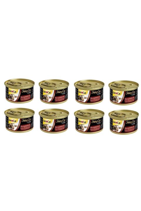 Gimcat Shinycat Jöleli Tavuk & Karides & Malt 70 Gr. X 8 Adet