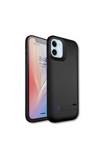 AKSESUARİZM Iphone 11 Şarjlı Kılıf 6000 Mah Kamera Korumalı Standlı Taşınabilir Powerbank