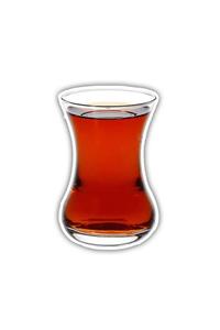 Stickker Ince Belli Çay Bardağı Sticker (3 Adet)