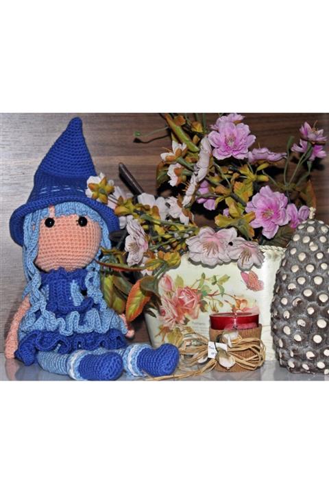 İNCİR MODA AKSESUAR KOZMETİK Amigurumi Organik Oyuncak - Maviş -